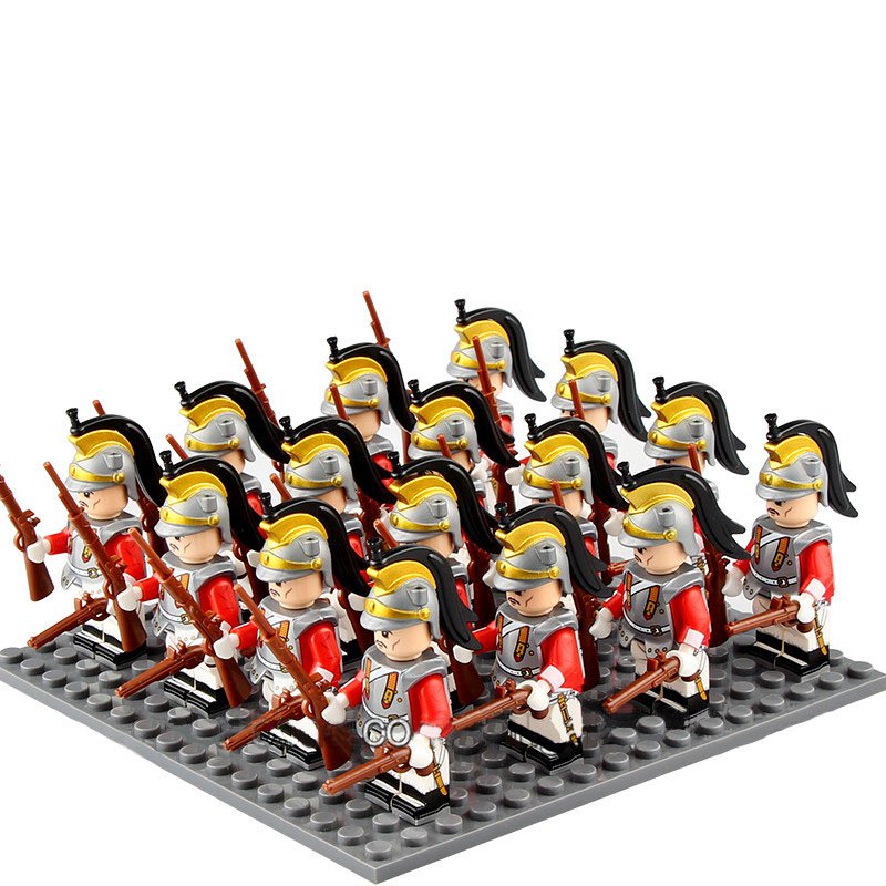 16PCS Spanish Cuirassier Cavalry Minifigure Set