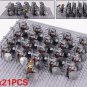 21PCS LOTR Mountain Dwarves Heavy Hammer Infantry Minifigure Set