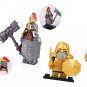 21PCS LOTR Mountain Dwarves Gold Sword Infantry Minifigure Set B