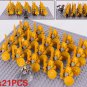21PCS LOTR Mountain Dwarves Gold Sword Infantry Minifigure Set B
