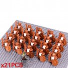 21PCS LOTR Mountain Dwarves Heavy Copper Infantry Minifigure Set A