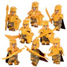 8pcs LOTR Custom Heavy Armored Silvan Elves Minifigures Set