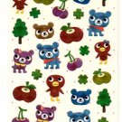 kawaii Mind Wave forest bears sticker sheet