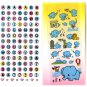 Mischevious elephant and alphabet sticker sheets lot