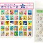 Sanrio Cinnamoroll and Kutsuwa Animals stamp style sticker sheet lot