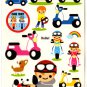 kawaii Mind Wave motor bike sticker sheet