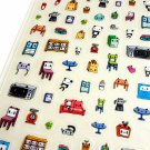 kawaii Kamio Japan Panda Furniture sticker sheet USED