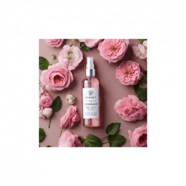 Natural, Handcrafted Rose Geranium Scented Women's Body Spray