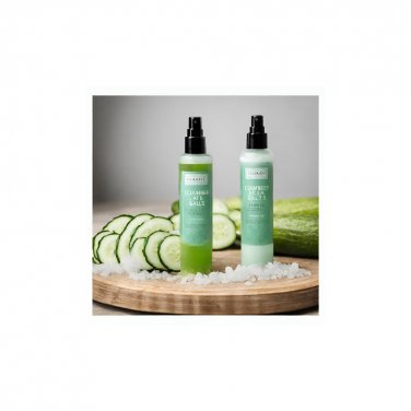 Natural, Handcrafted Cucumber & Sea Salts Scented Unisex Body Spray