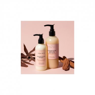 Natural, Vegan Warm Vanilla Nutmeg Scented Women's Cocoa Butter Body Lotion