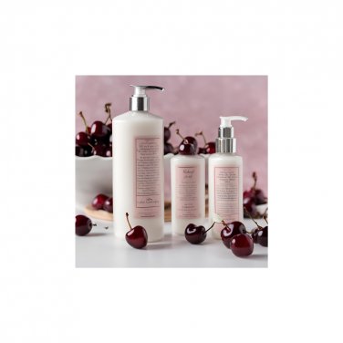 Natural, Handcrafted Black Cherry Scented Women's Hemp Body Lotion
