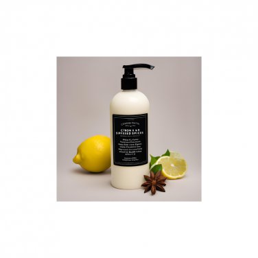 Natural, Handcrafted Citron & Wild Spices Scented Unisex Hemp Body Lotion