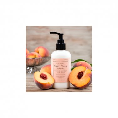 Natural, Handcrafted Fresh Peach Scented Women's Hemp Body Lotion