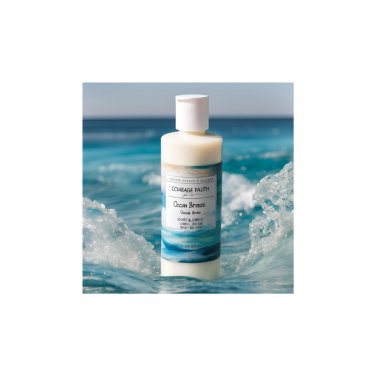 Natural, Handcrafted Ocean Breeze Scented Unisex Hemp Body Lotion