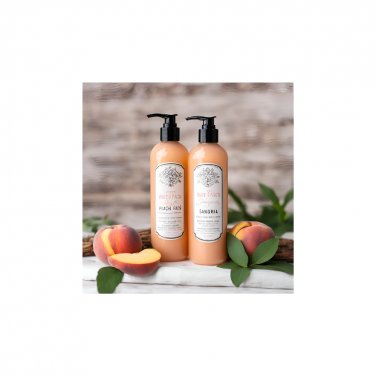 Natural, Handcrafted White Peach Sangria Scented Women's Hemp Body Lotion