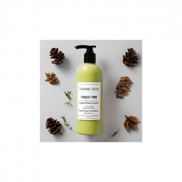 Natural, Handcrafted Forest Tyme Scented Unisex Hemp & Cocoa Butter Body Lotion