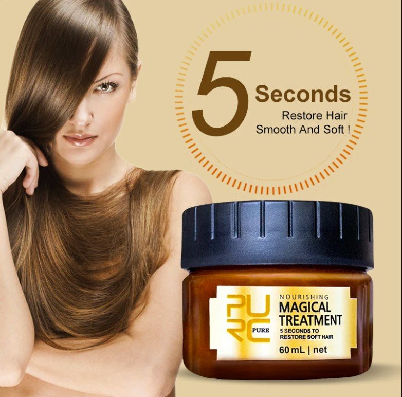 PURC Professional Magical Hair Mask Keratin Treatment Damaged Frizz Smoothes and Softens Hair