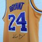 Kobe Bryant Signed Autographed Los Angeles Lakers Yellow Jersey COA