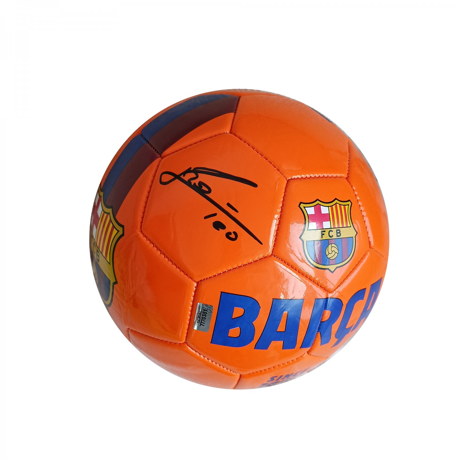 Lionel Messi Signed Autographed Barcelona FC Official Ball COA