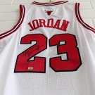 Michael Jordan Signed Autographed NBA Chicago Bulls Withe Jersey COA
