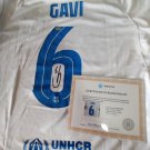 Gavi Signed Autographed Barcelona FC White Jersey Shirt COA