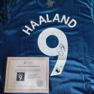 Erling Haaland Hand Signed Manchester City Shirt Blue Jersey Shirt COA
