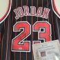 Michael Jordan Hand-Signed NBA Chicago Bulls Black Jersey COA