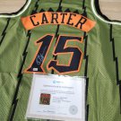 Vince Carter Signed Mitchell And Ness NBA Toronto Raptors Jersey COA