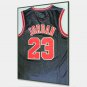 Framed Chicago Bulls Nike Jersey Hand Signed by Michael Jordan COA