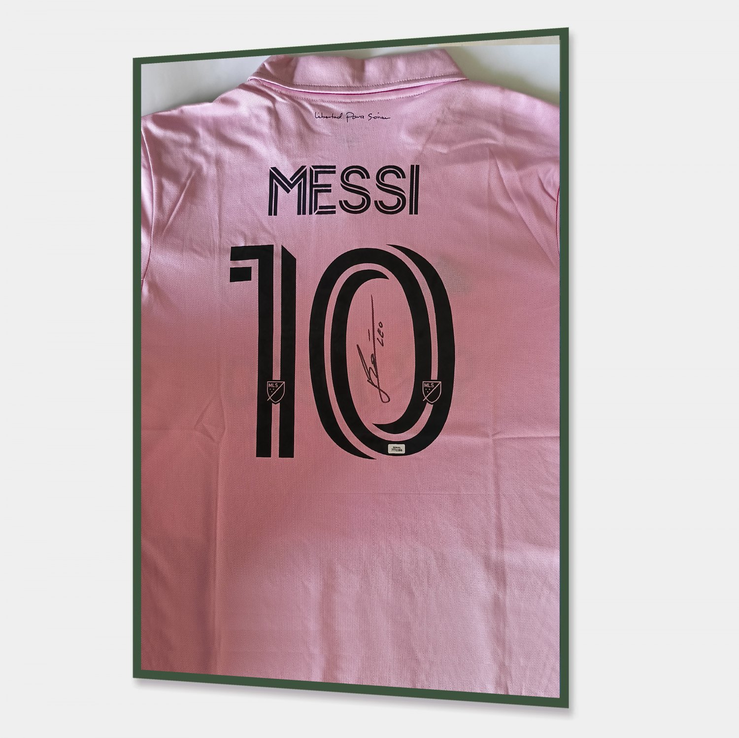 Lionel Messi Hand Signed Framed Inter Miami Jersey COA