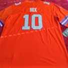 Bo Nix #10 Embroidered Denver Broncos Throwback Jersey Medium
