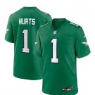 Philadelphia Eagles Jalen Hurts #1 Nike Kelly Green  Jersey Medium
