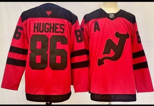 Jack Hughes #86 Red New Jersey Devils 2024 Stadium Series 2XL NWT