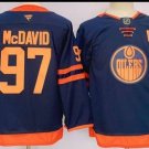 Connor Mcdavid #97 Edmonton Oilers Navy Jersey All Stitched M NWT