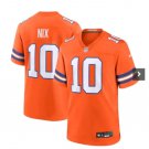 Bo Nix #10 Denver Broncos Throwback Jersey  NWT 5XL
