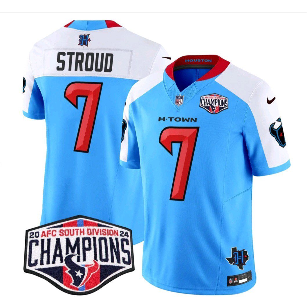 NWT  Houston Texans 2024 AFC South Division Champions Patch Limited  Jersey S