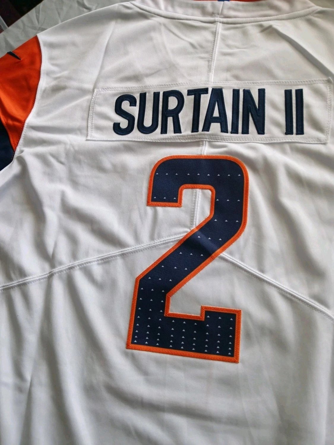 NWT Patrick Surtain II #2 Denver Broncos Jersey White