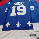 NWT Joe Sakic CCM Quebec Nordiques Jersey Blue