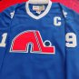NWT Joe Sakic CCM Quebec Nordiques Jersey Blue