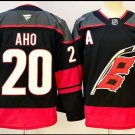 NWT Carolina Hurricanes Sebastian Aho #20 Black Alternate Jersey