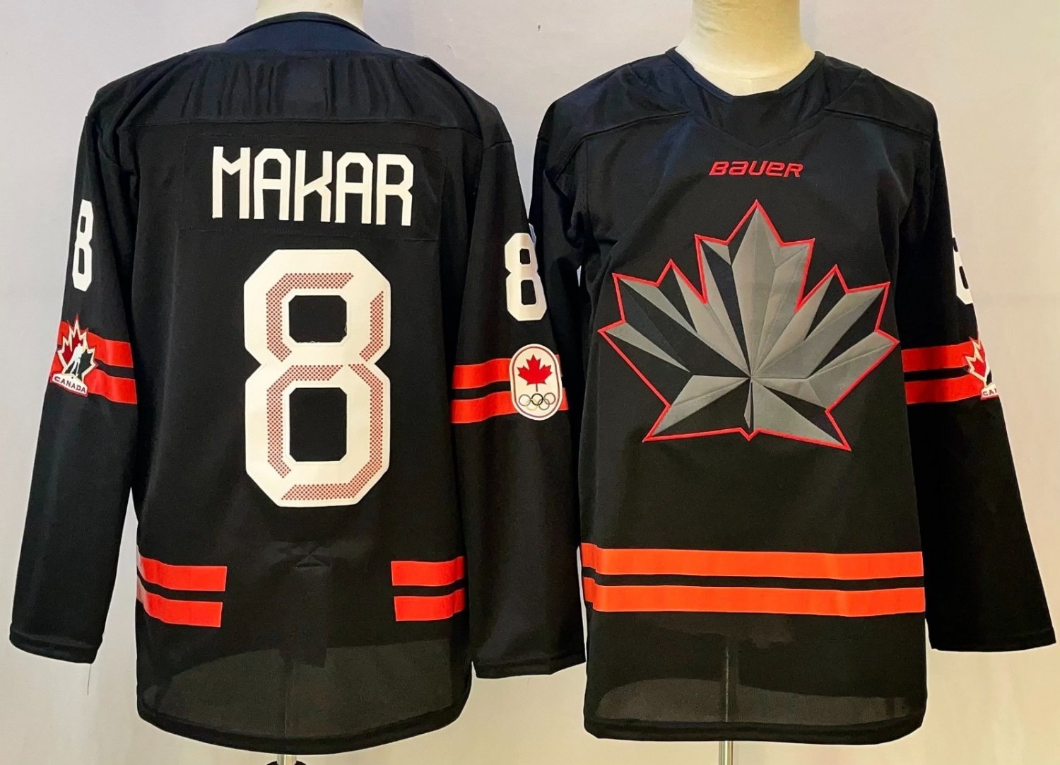 Team Canada 2026 Olympic Jerseys Makar Black