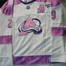Women's Nathan MacKinnon #29 Colorado Avalanche Hockey Fights Cancer Jersey