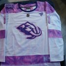 Women's Dylan Guenther #11 Utah Mammoth Hockey Fights Cancer Jersey Embroidered