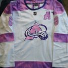 Women's Cale Makar #8 Colorado Avalanche Hockey Fights Cancer Jersey Embroidered