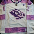 Women's Logan Cooley #92 Utah Mammoth Hockey Fights Cancer Jersey Embroidered