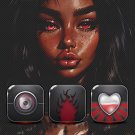 Black Metallic Icon Theme
