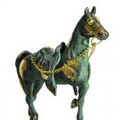 Greek Statue Horse with a saddle from brass  19cm  x  18cm