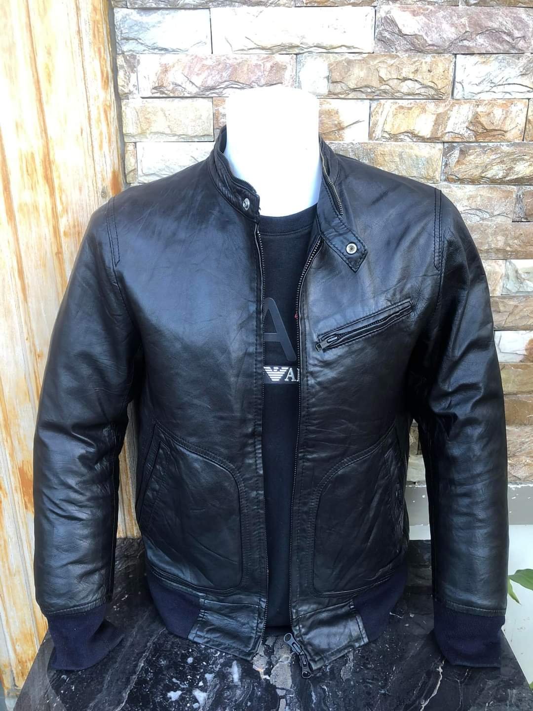 Handmade Men's Leather Jacket