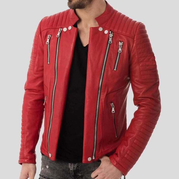 Handmade Men's Leather Jacket