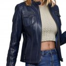 HANDMADE WOMEN'S LEATHER JACKET